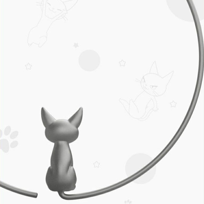 Designer Large Hoop Cat Earrings