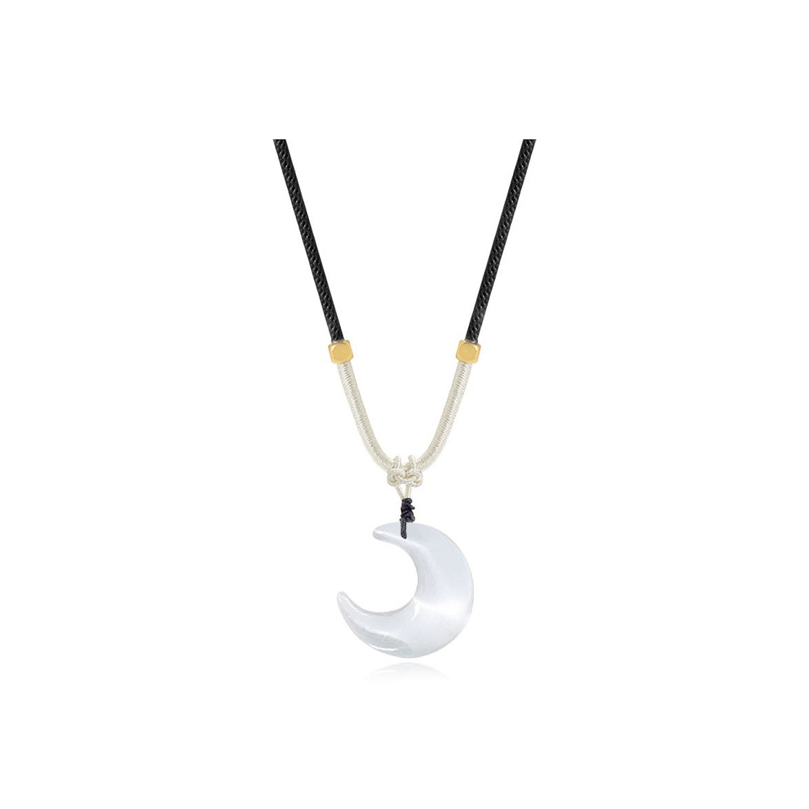 Romantische Halskette mit Opal-Mond-Anhänger für Damen