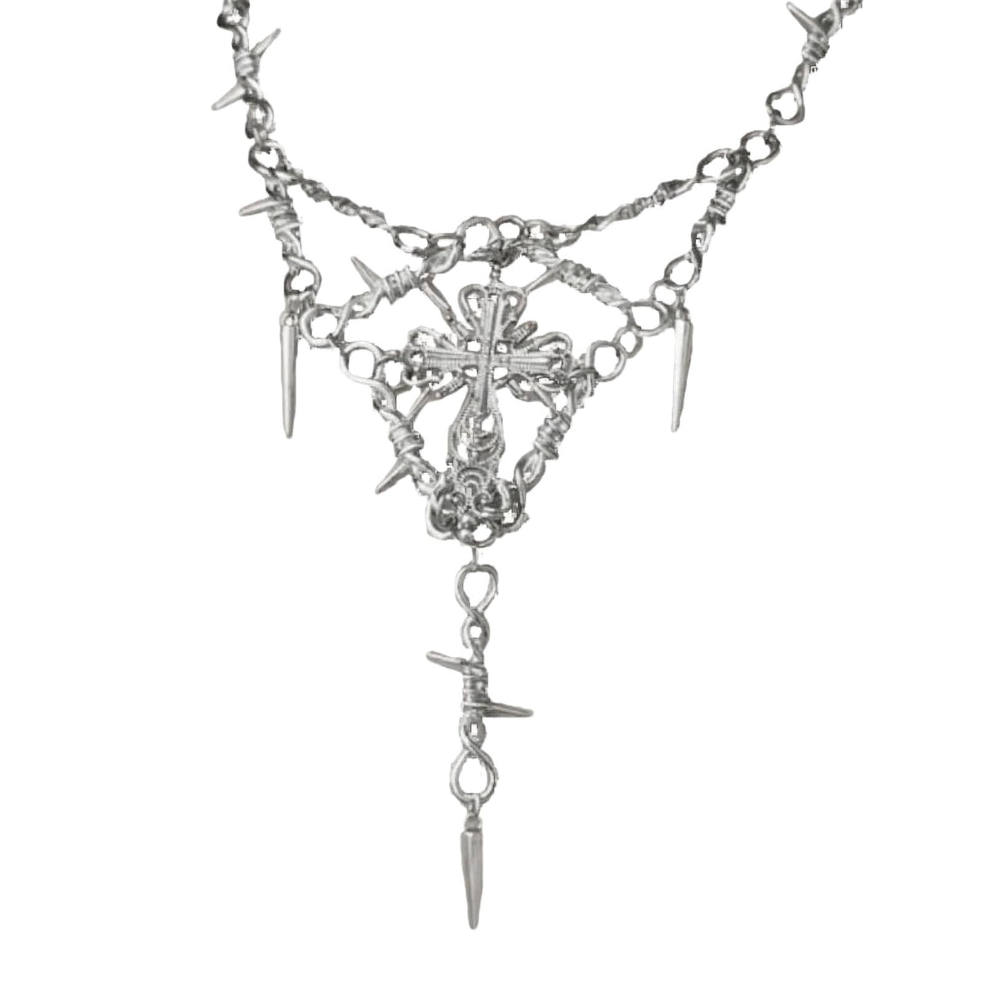 Gothic Dornenkreuz Choker Halskette
