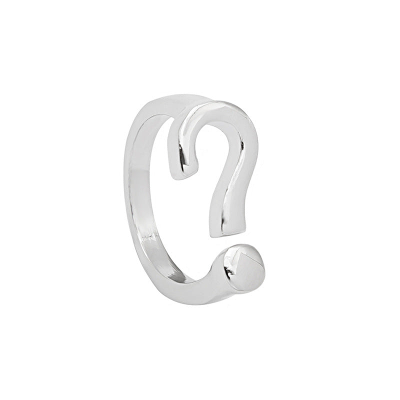 Designer-Fragezeichen-Ring