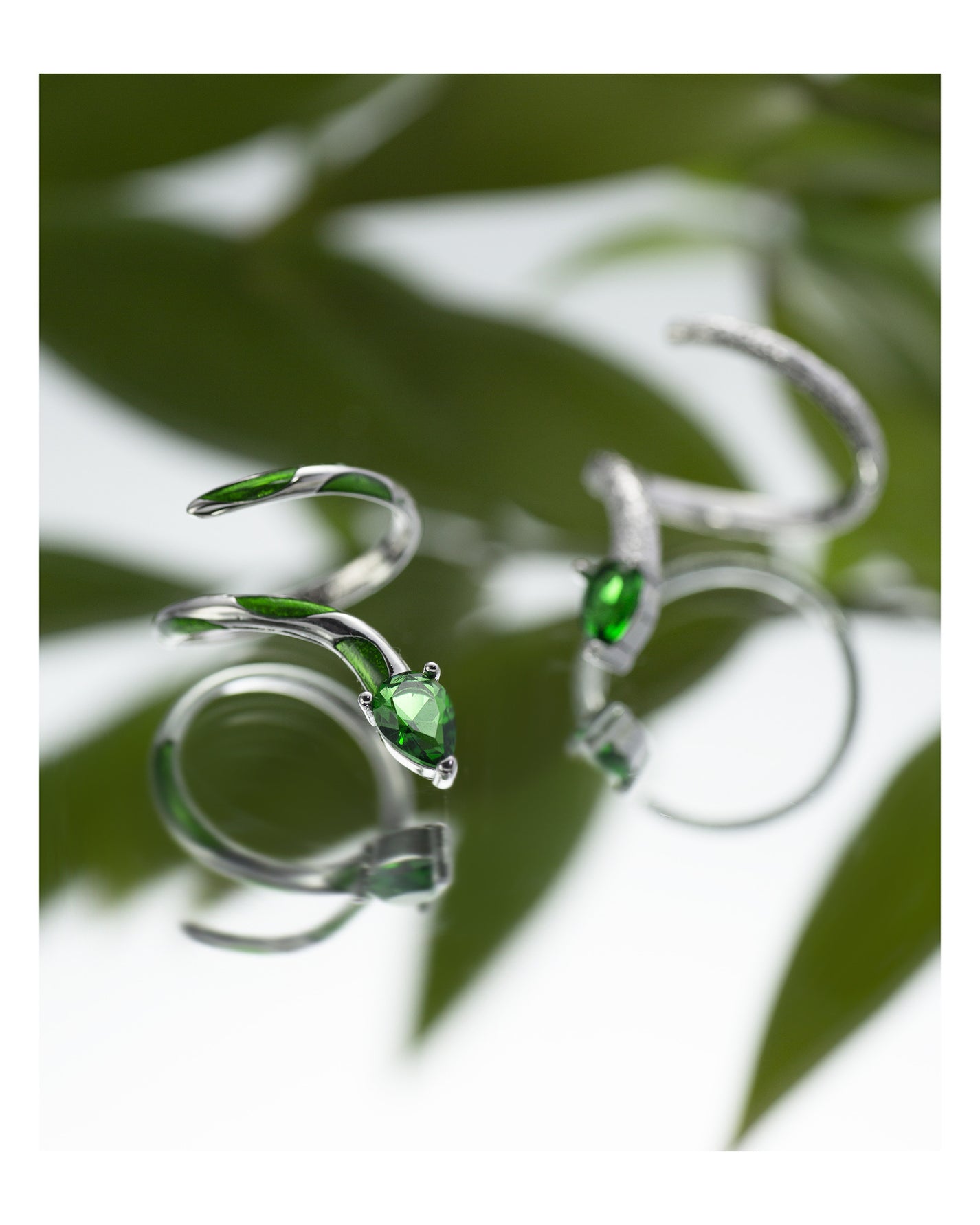 Schicker Designer-Schlangenring „Slytherin“