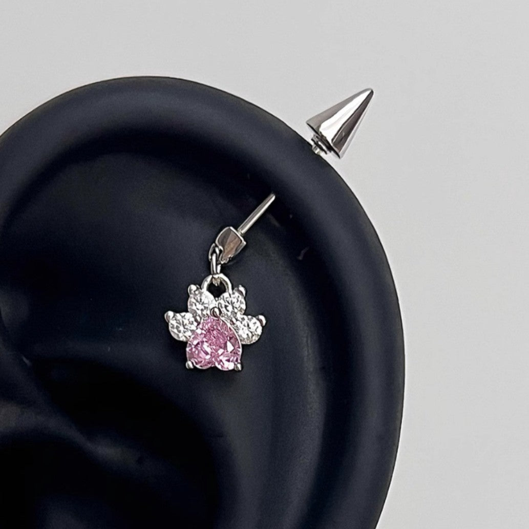 Adorable AFTG The Foxhole Court Paw Stud Earrings