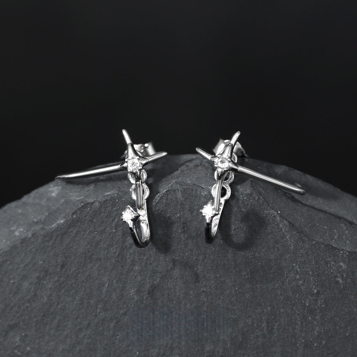 Designer S925 Silver Star Earrings