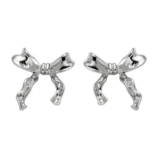 Chic Bow Metal Stud Earring