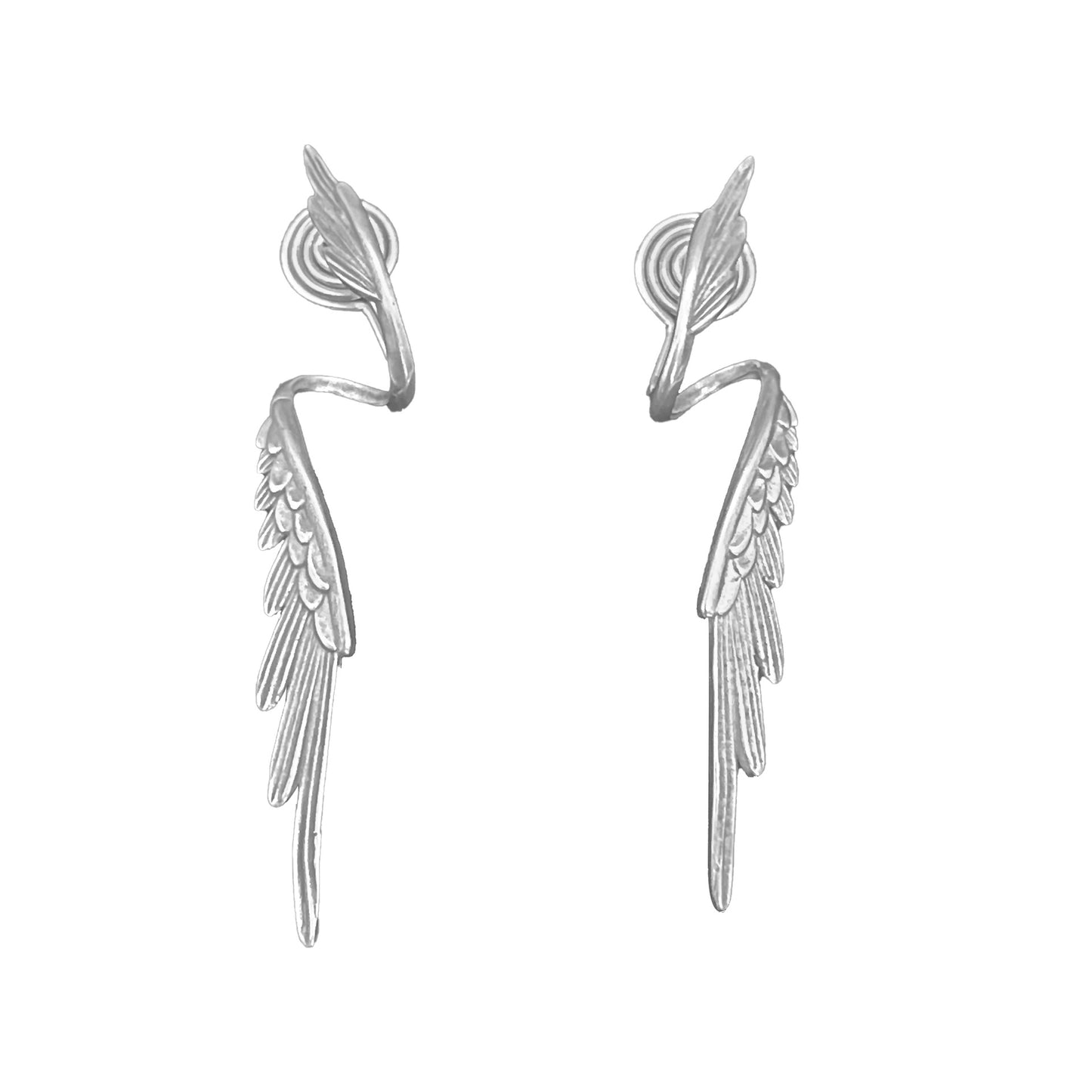 Designer-Ohrstecker mit Engelsflügeln