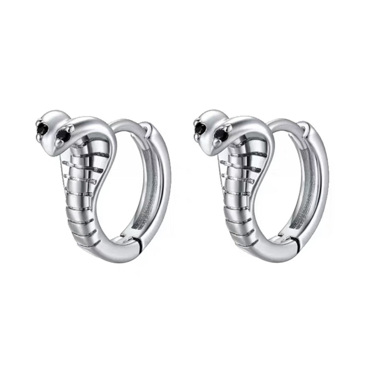 Schicker Unisex-Designer-Ohrclip mit kleiner Kobra-Schlange