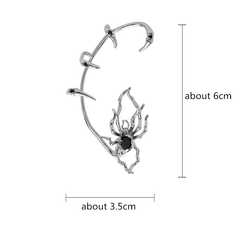 Schicker Designer-Ohrring mit Spinnenmotiv