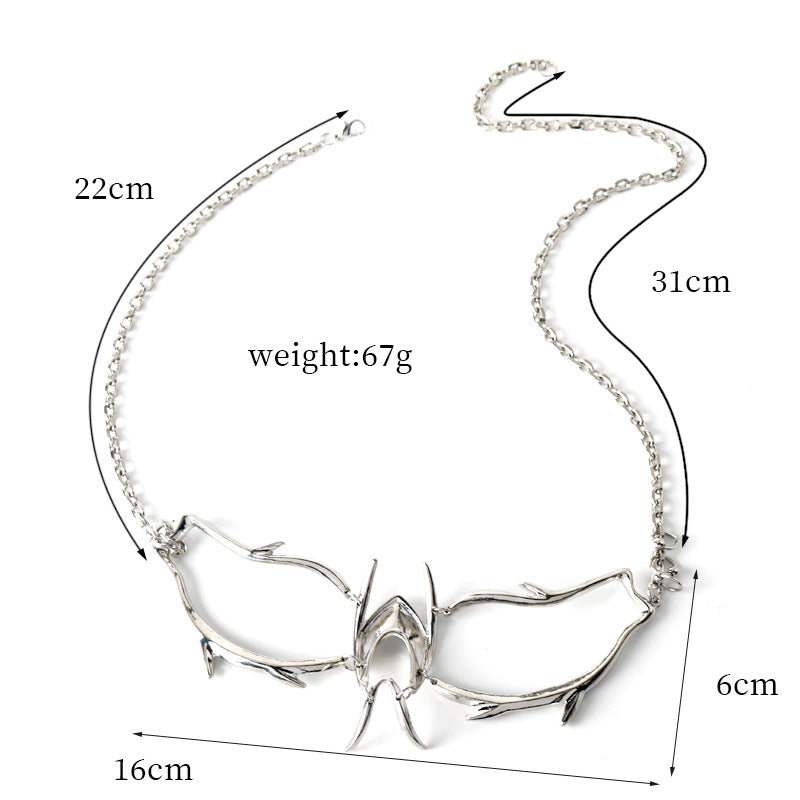 Silberne Cyberpunk-Gesichtsmaske, Unisex