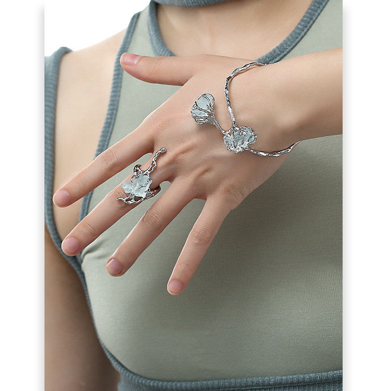 Öffnungsring aus Naturstein „Blue Glacier“