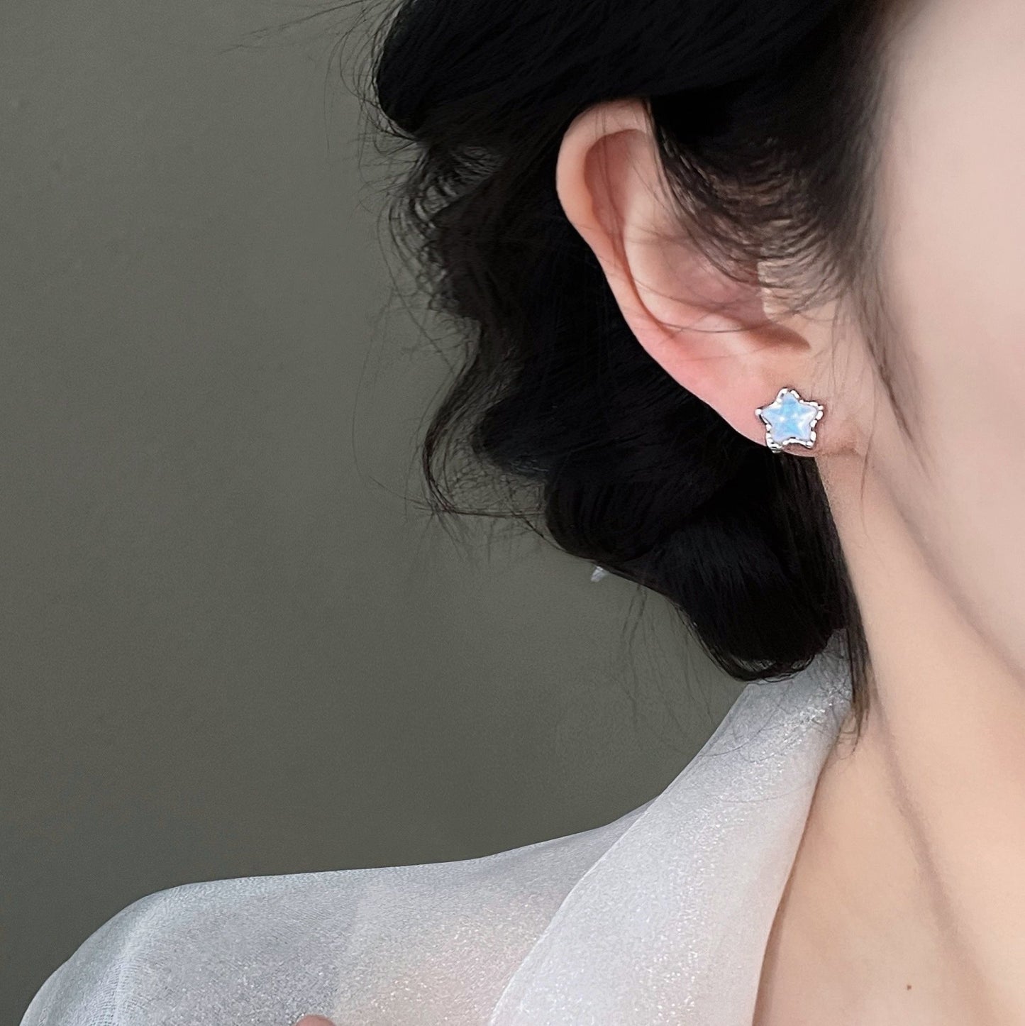 Designer-Ohrstecker mit süßen Sternen