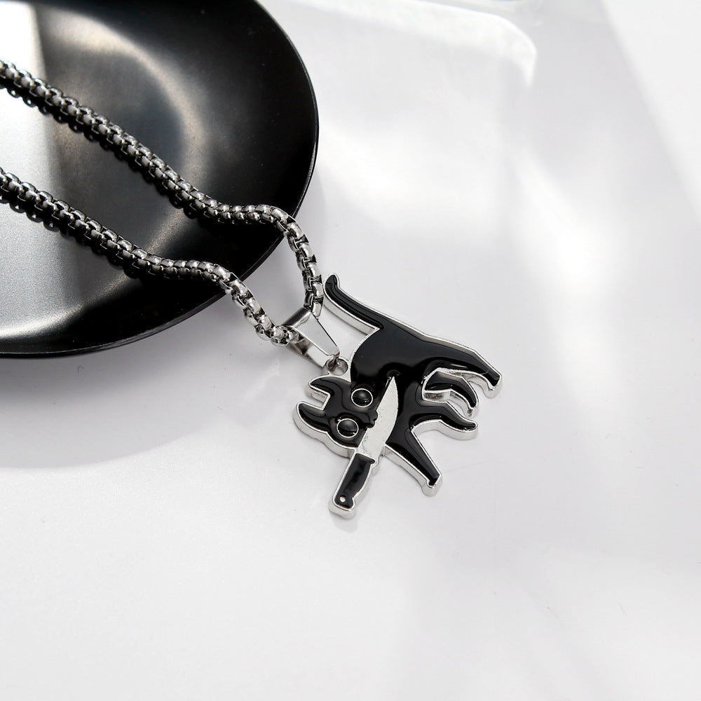 Katzenkiller Edelstahl Halskette