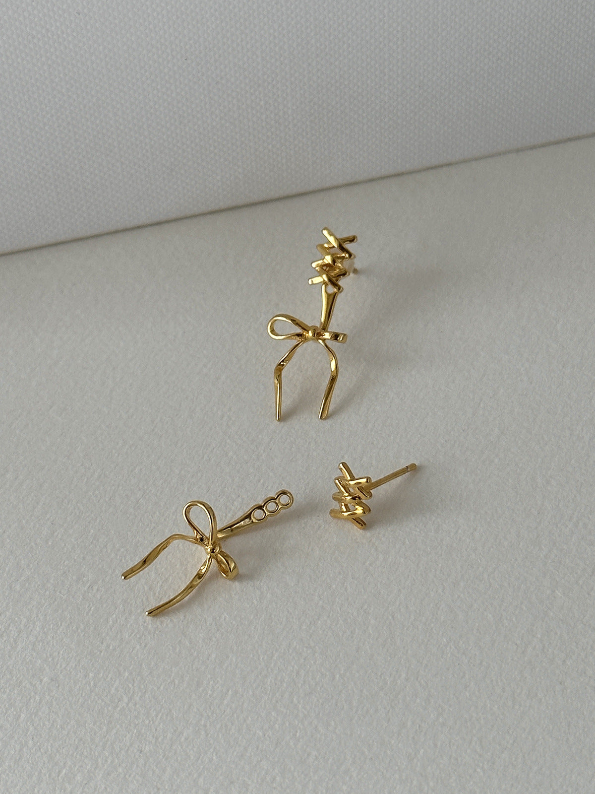 Sweet Girl Designer Bow Stud Earrings