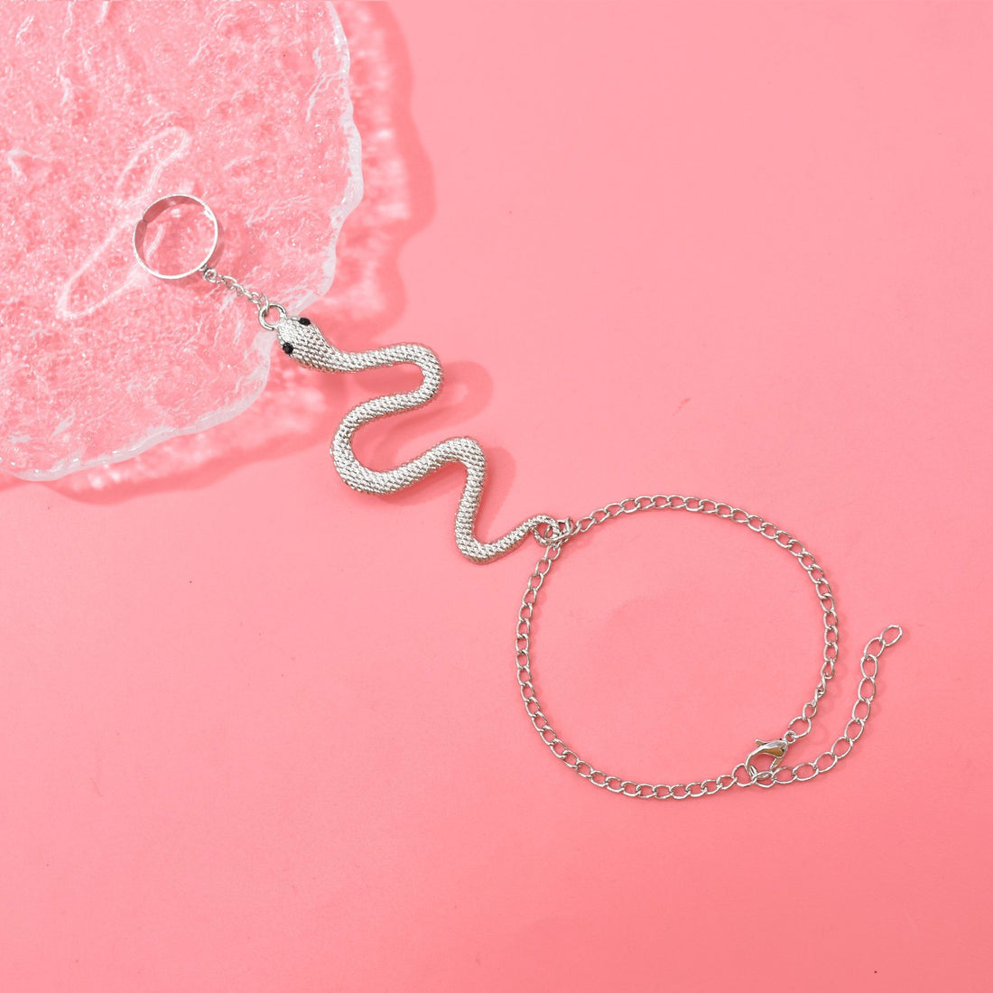 Chic Slytherin Snake Ring & Bracelet