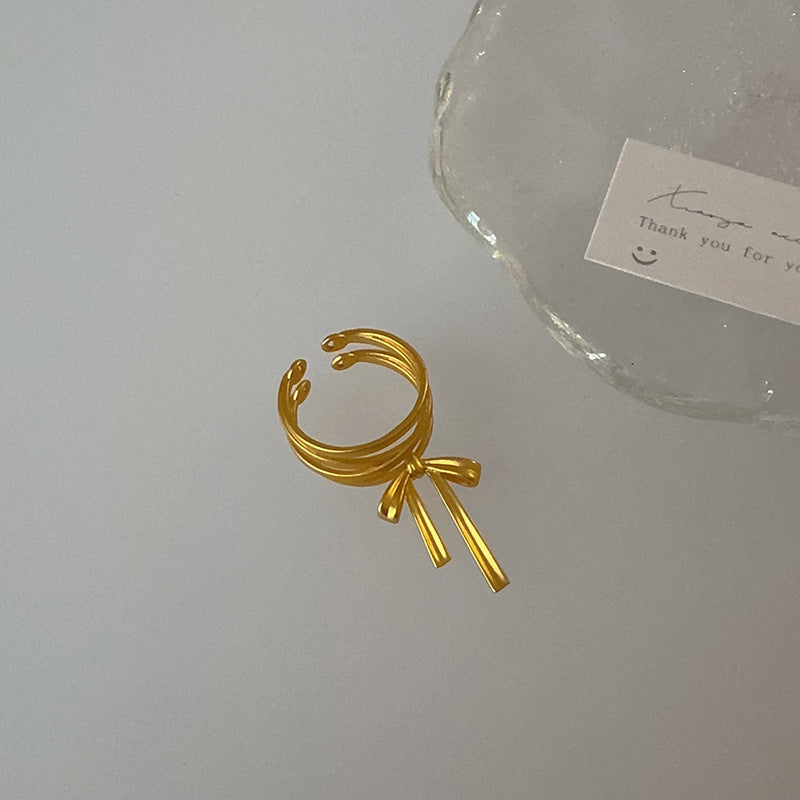 Süßer Ballettring aus Metall mit Schleife für Mädchen