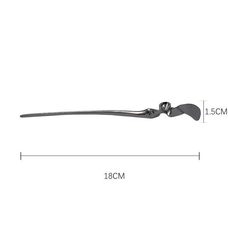 Designer Einfache Künstlerische Metall Unisex Haarnadel