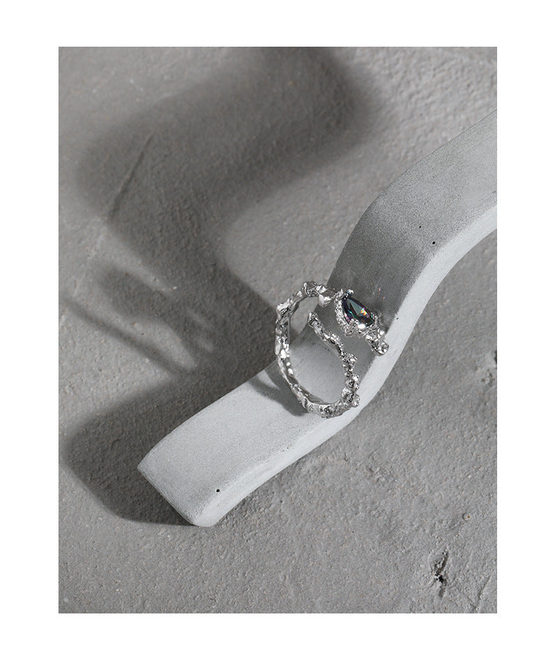 Designer Unisex Spezial-Interesse Strass verstellbarer Ring