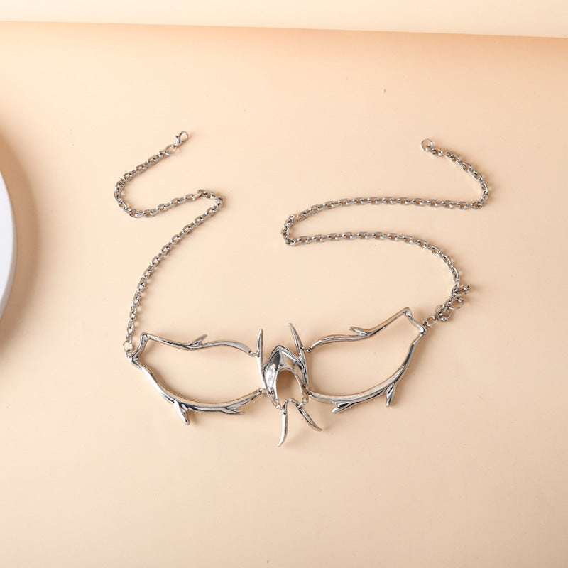 Silberne Cyberpunk-Gesichtsmaske, Unisex