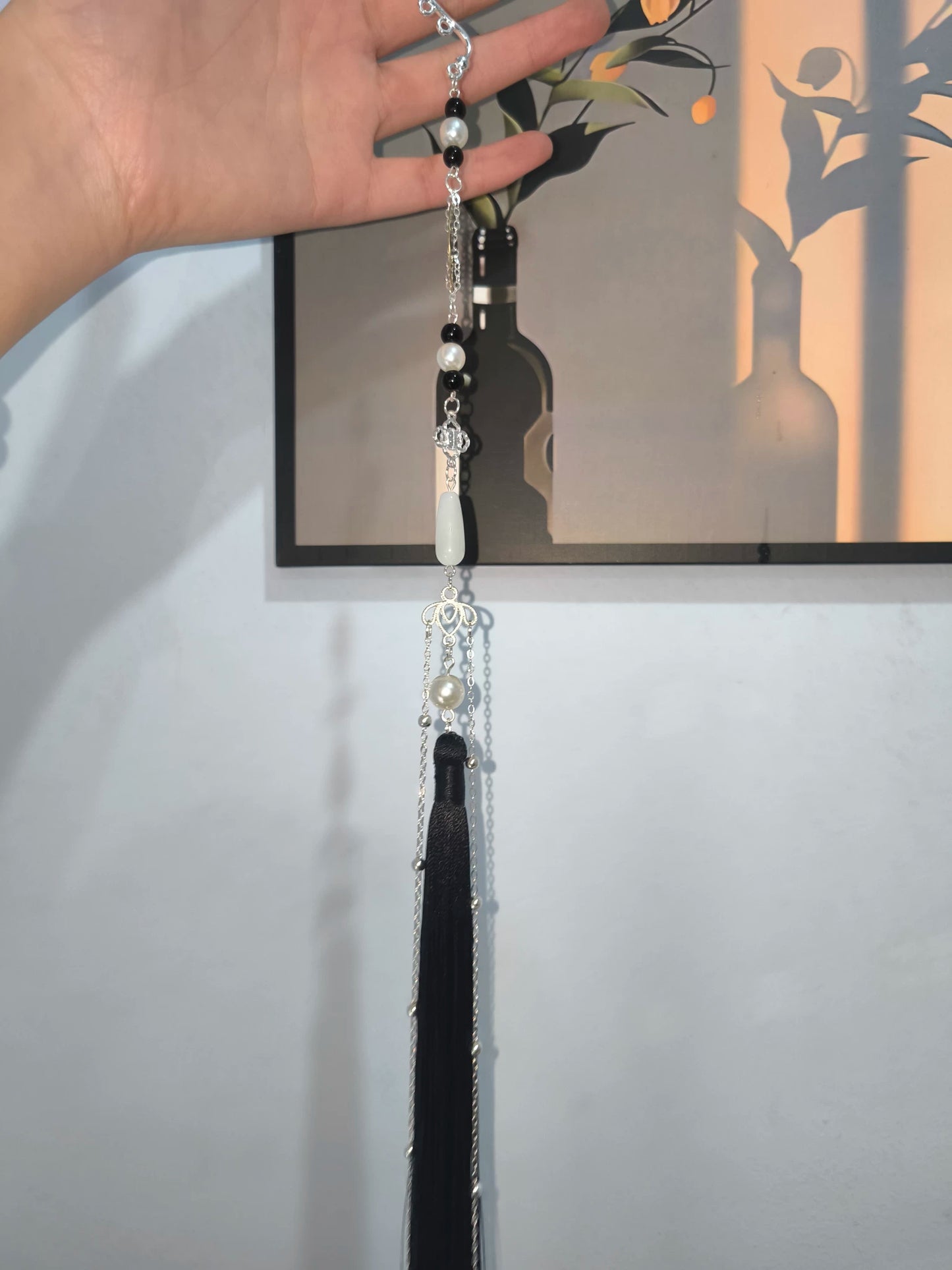 Ancient Style Hua Cheng (San Lang) Long Tassel Ear Cuffs