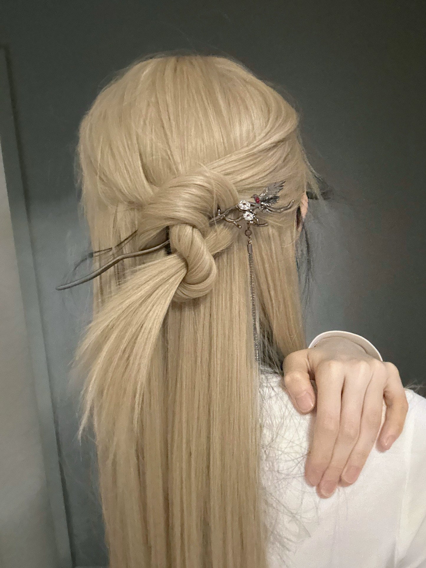 Dark Gothic Raven Hairpin