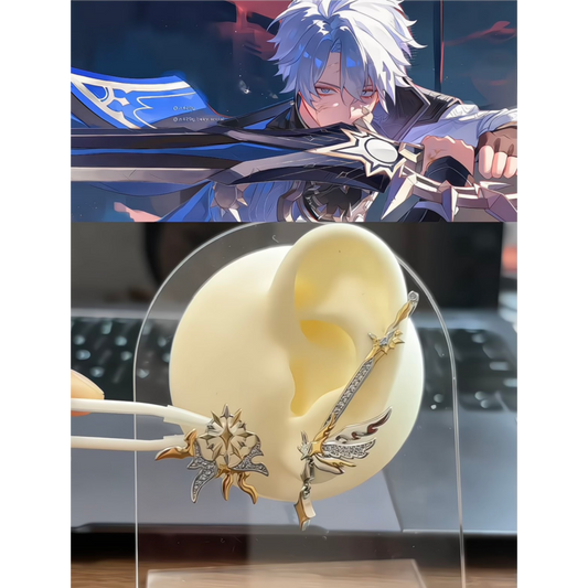 Phainon Inspired Rhinestone Earrings · Honkai: Star Rail Fan Art · Unofficial