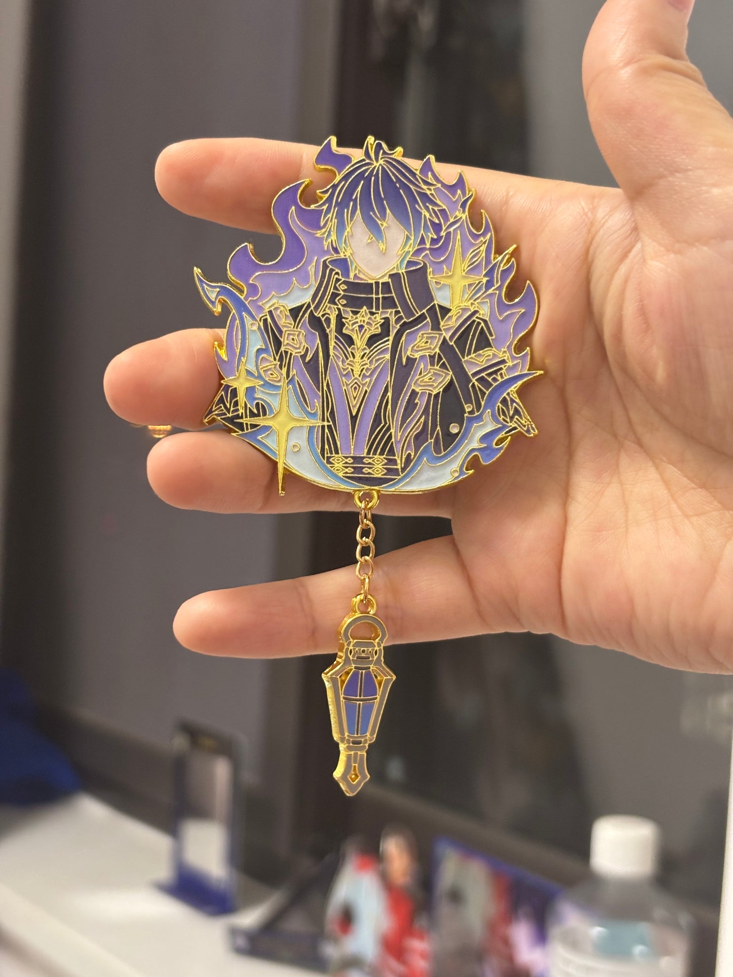 Flins Inspired Metal Brooch