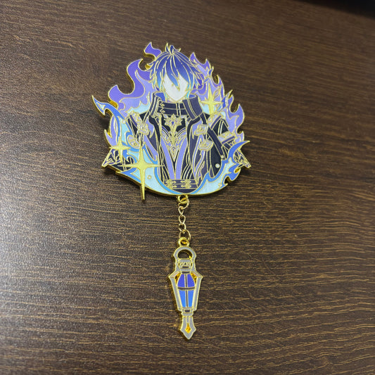Flins Inspired Metal Brooch