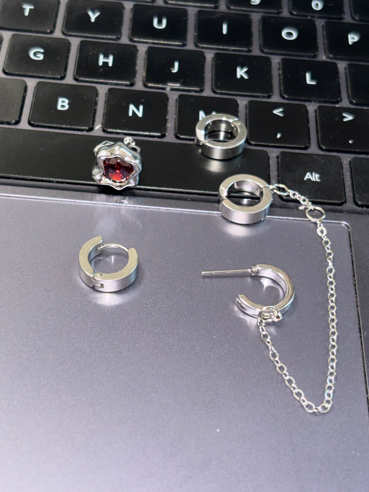Goth Sylus Cosplay Earrings