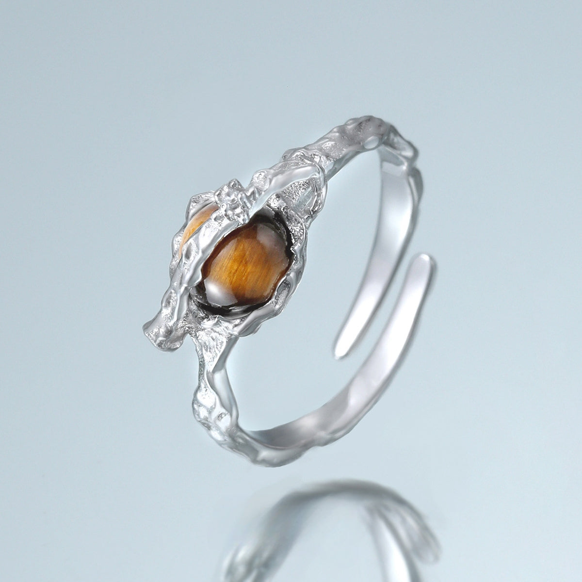 Designer Saturn Ring aus Silber 925 für Damen