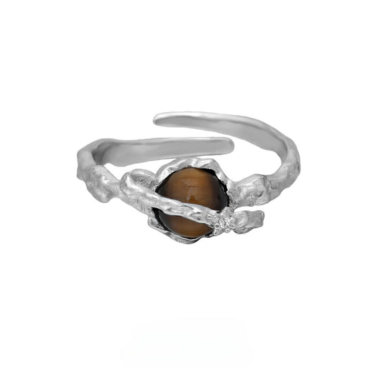 Designer Saturn Ring aus Silber 925 für Damen