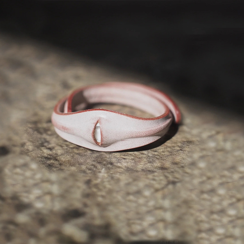 Punk Handgemachtes Rosa Evil Eye Armband Choker