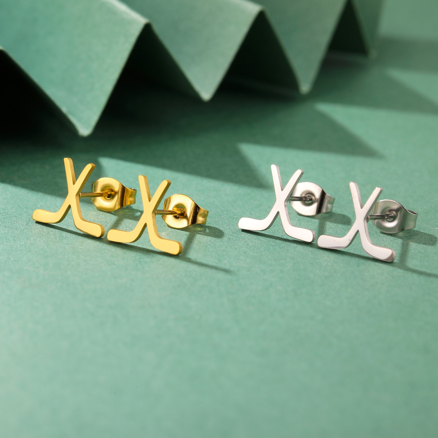 Schlichte, schicke Lacrosse-Ohrstecker