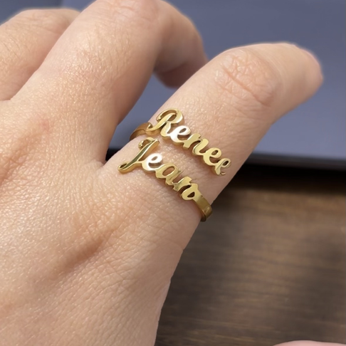 Renee Jean Stainless Steel Couple Rings