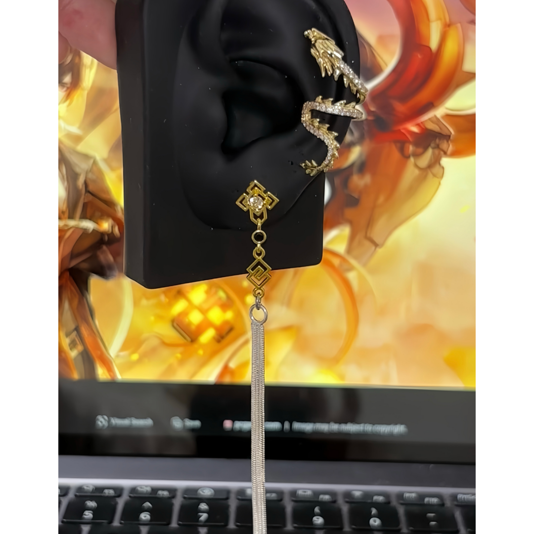 Zhongli Inspired Earrings · Genshin Fan-made