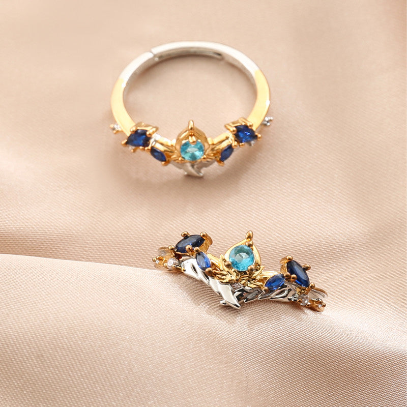 Wanderer Designer Blauer Scaramouche Genshin Impact Ring