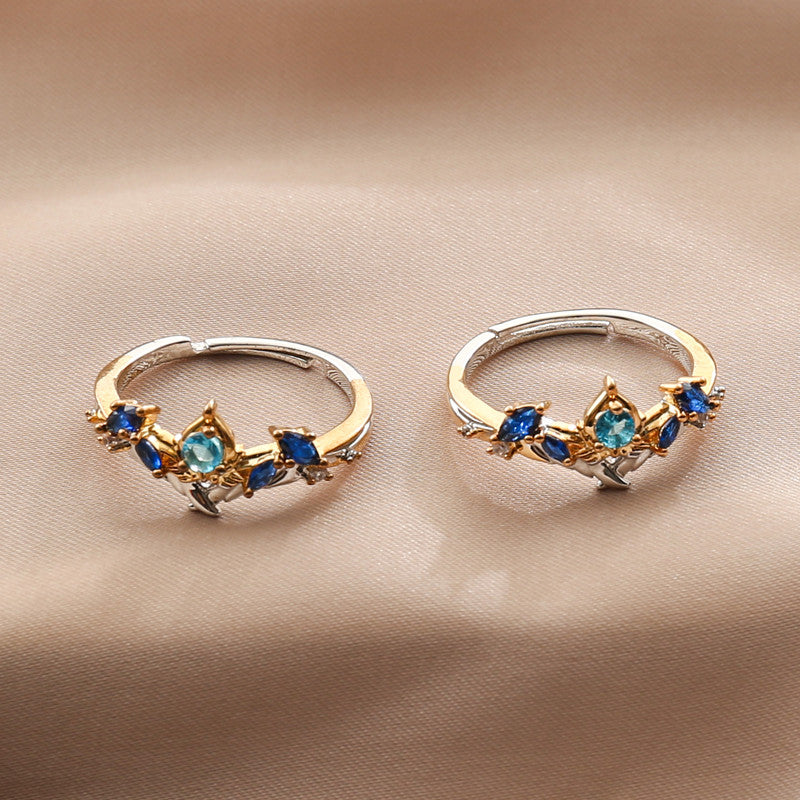 Wanderer Designer Blauer Scaramouche Genshin Impact Ring