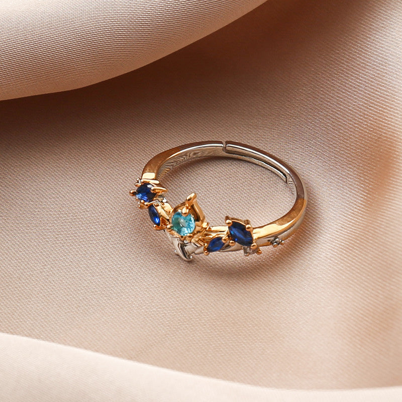 Wanderer Designer Blauer Scaramouche Genshin Impact Ring