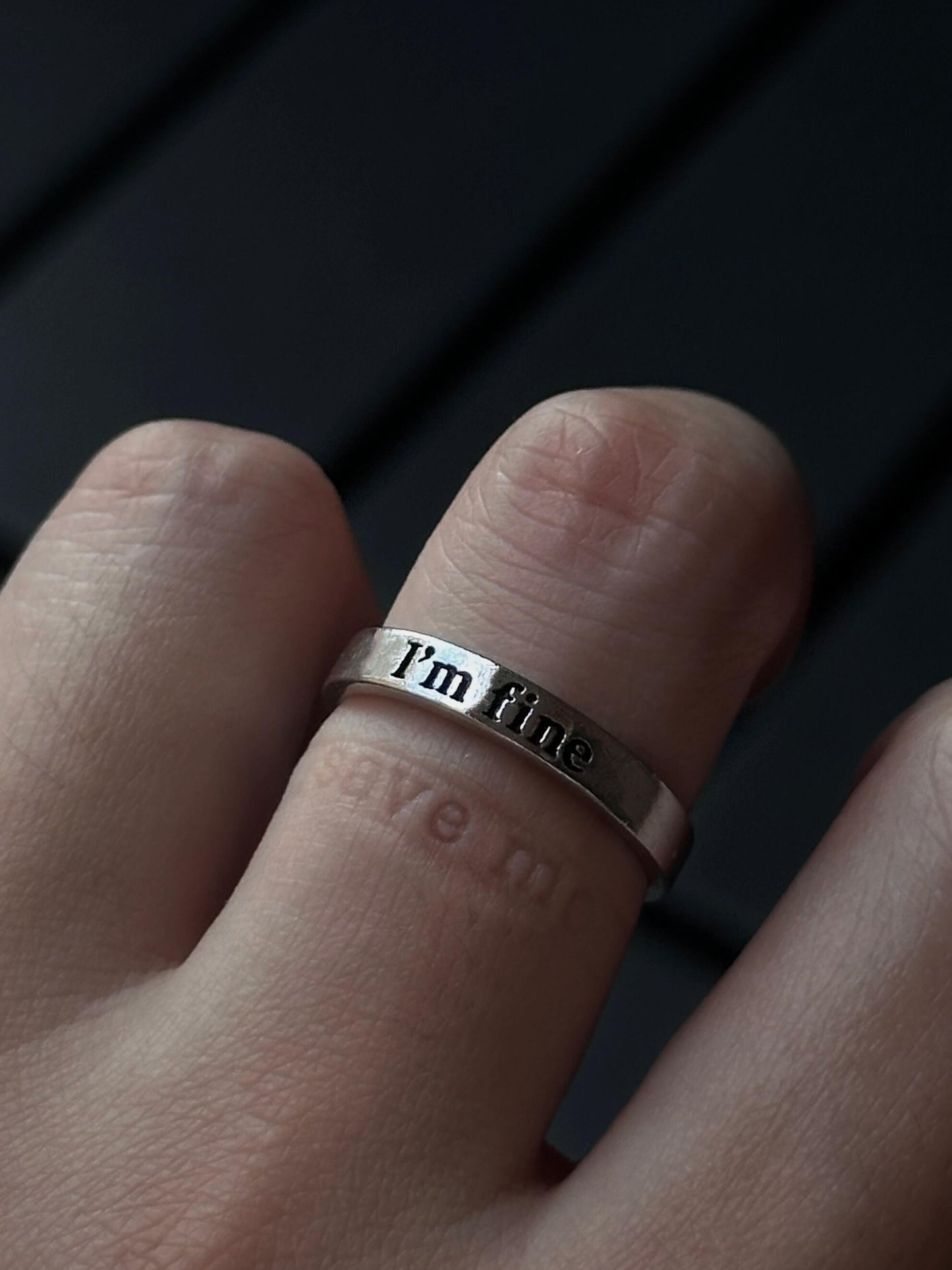 Mir geht es gut. Rette mich. Offener Ring