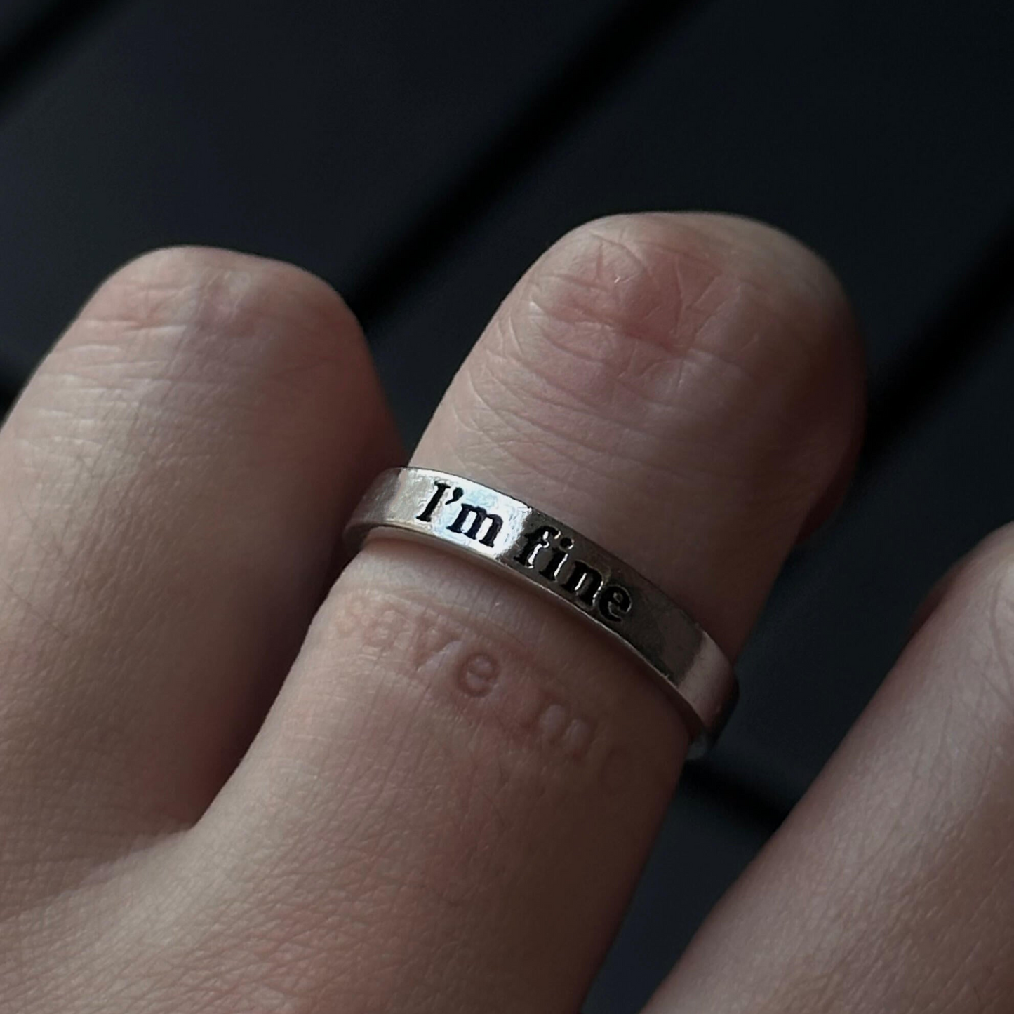 Mir geht es gut. Rette mich. Offener Ring