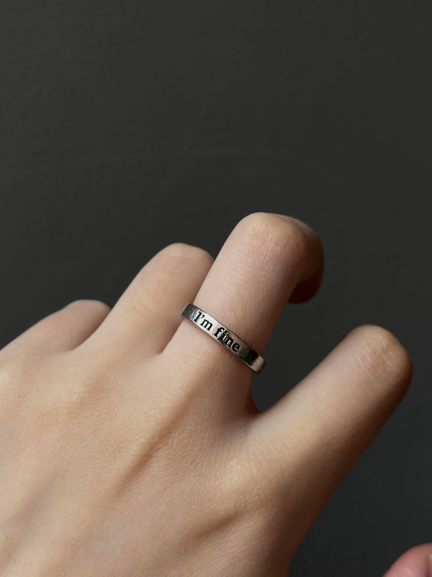 Mir geht es gut. Rette mich. Offener Ring