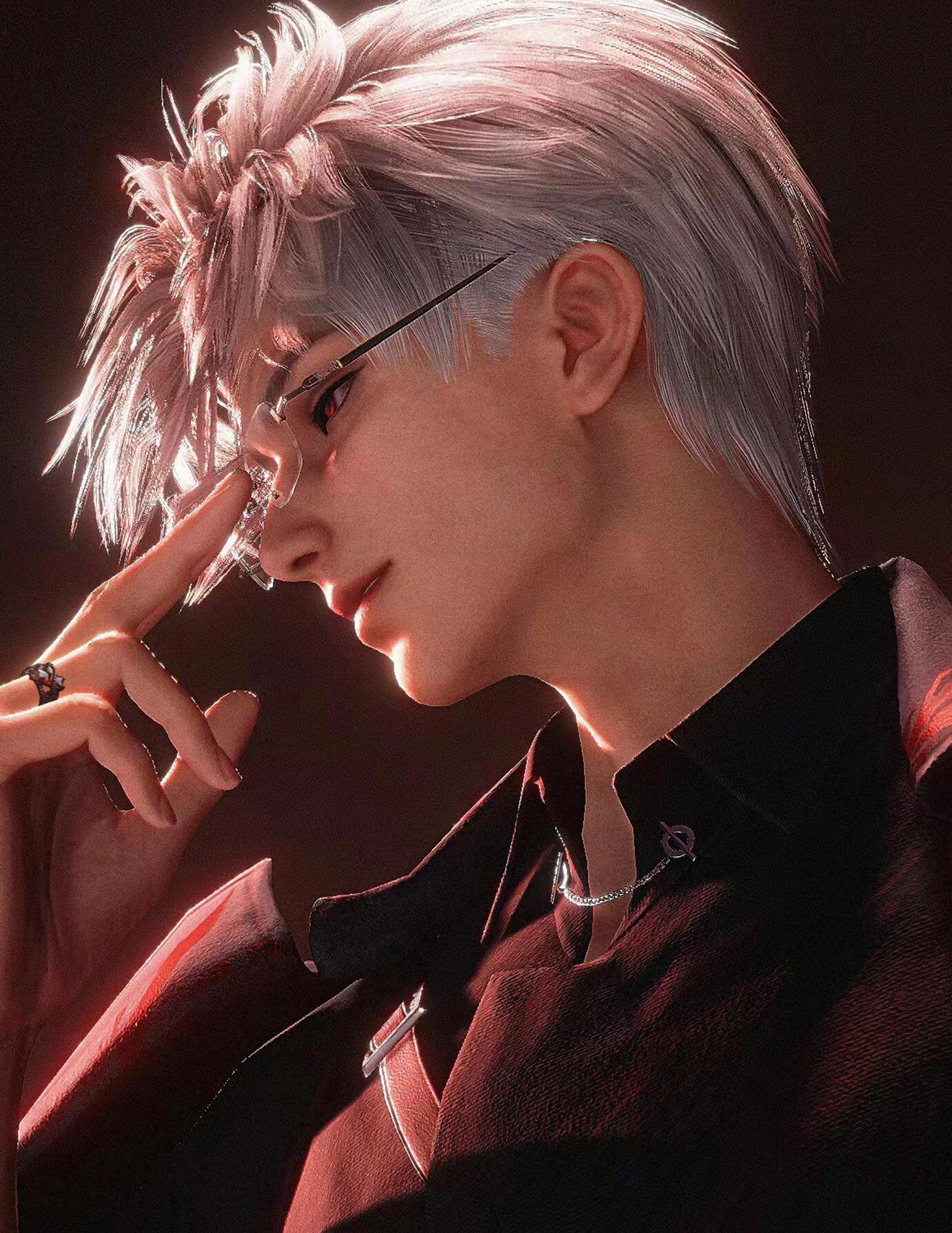 Sylus Unisex Dark Punk Designer Vintage Rot Strass Ring