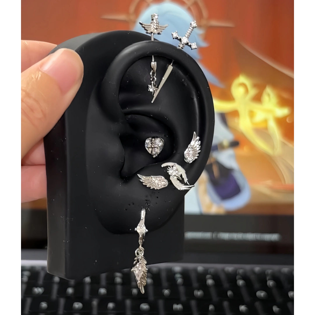 Y2K Style Sunday Inspired Angel Earrings